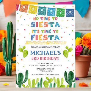 Fiesta Birthday Invitation   Mexican Party Invite