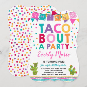 Fiesta Birthday Invitation Taco Bout A Party