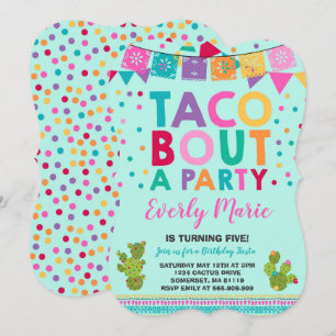 Fiesta Birthday Invitation Taco Bout A Party
