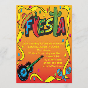 Fiesta Birthday or Party Invitation