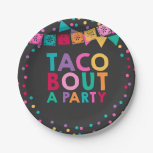Fiesta Birthday Paper Plate 7" Taco Bout A Party