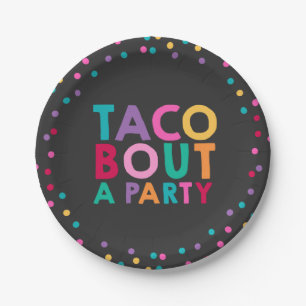 Fiesta Birthday Paper Plate 7" Taco Bout A Party
