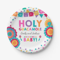 Fiesta Birthday Paper Plate Holy Guacamole Party