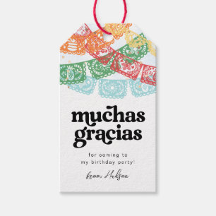 Fiesta Birthday Party Favour Tag