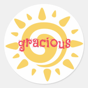 Fiesta Birthday Party Gracious Favour Sticker