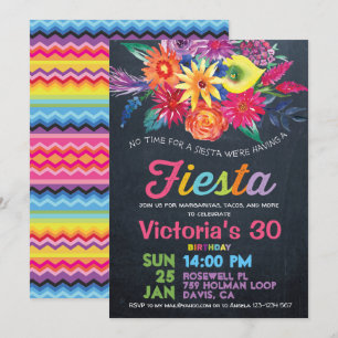 Fiesta BIRTHDAY Party Invitation