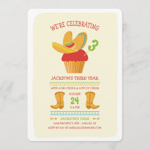 Fiesta Birthday Party Invitation