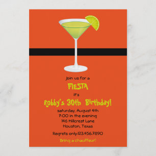 Fiesta Birthday Party invitation