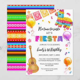 FIESTA Birthday Party Invitation