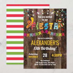 Fiesta Birthday Party Invitation