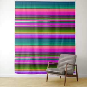 Fiesta Birthday Party Mexican Serape Blanket Tapestry