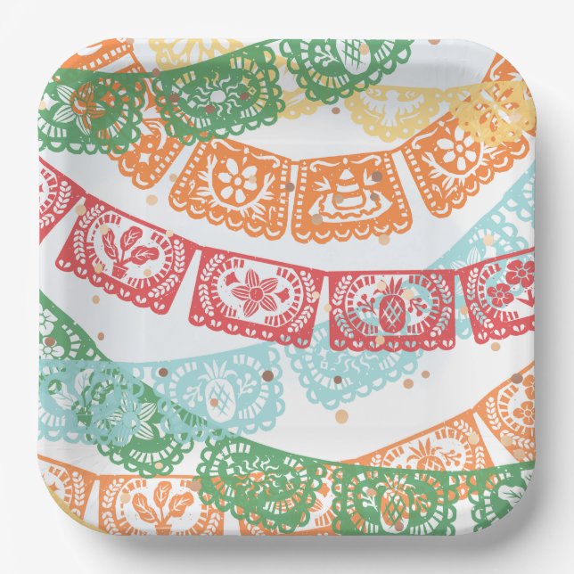 Fiesta Birthday Party Plates (Front)