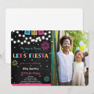 Fiesta Birthday Photo Invitation
