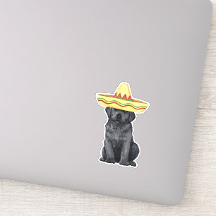 Fiesta Black Lab Vinyl Sticker