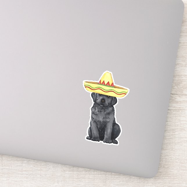 Fiesta Black Lab Vinyl Sticker (Detail)