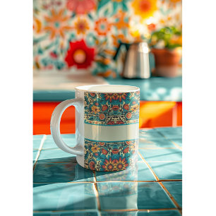 Fiesta Blooms, customisable Coffee Mug