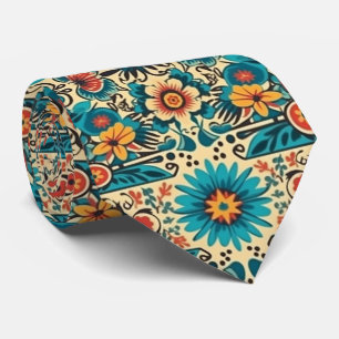 Fiesta Blooms, customisable Tie