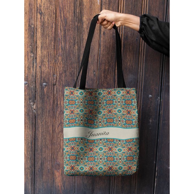 Fiesta Blooms, customisable Tote Bag (Creator Uploaded)