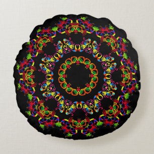 Fiesta Blooms Round Cushion