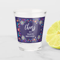 Fiesta Blue Shot glass
