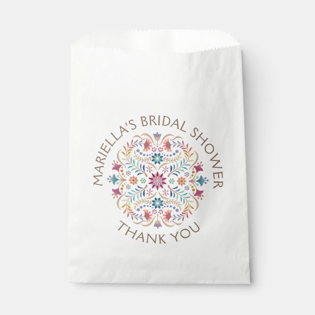 Fiesta Boho Birthday Shower Wedding Favour Bags (Front)
