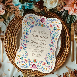 Fiesta Boho Quinceanera Invitation