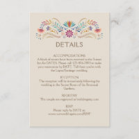 Fiesta Boho Wedding Details