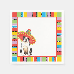 Fiesta Boston Terrier Napkin