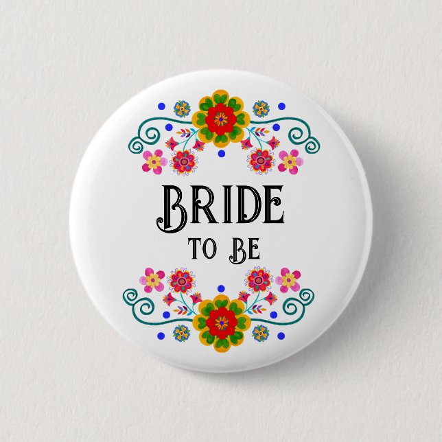 Fiesta Bridal Party Button (Front)