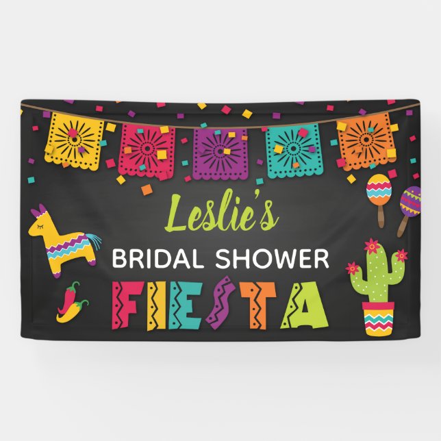 Fiesta Bridal Shower Banner (Horizontal)