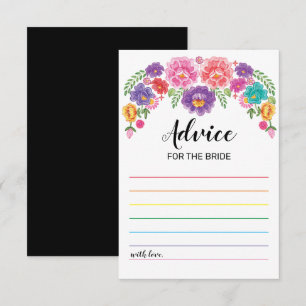 Fiesta Bridal Shower Game Advice Cards