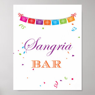 Fiesta Bridal Shower Game Sign 8x10