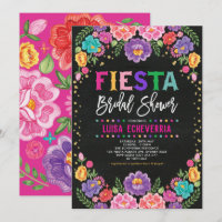 Fiesta Bridal Shower Mexican Flower Chalkboard