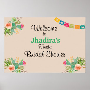 Fiesta Bridal Shower Poster