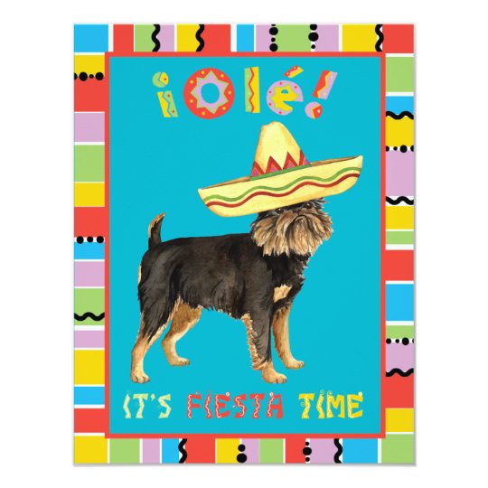 Fiesta Brussels Griffon Card