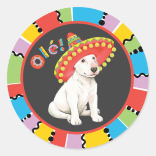 Fiesta Bull Terrier Classic Round Sticker