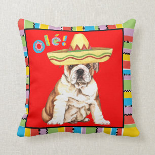 Fiesta Bulldog Cushion