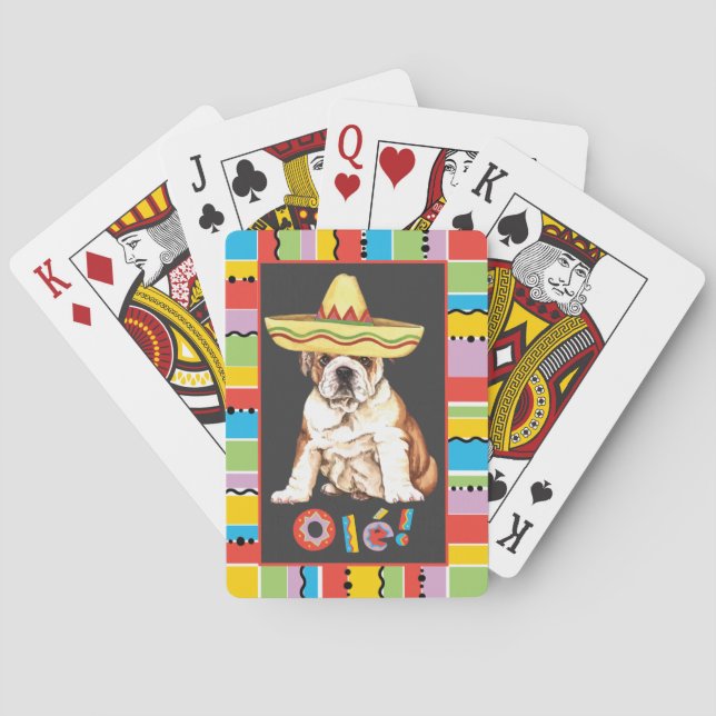 Fiesta Bulldog Playing Cards (Back)