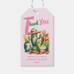 Fiesta Cacti Baby GIRL Shower Cute Favours Gift Tags