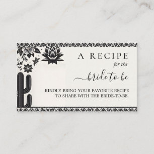 Fiesta Cactus Love In Bloom Bridal Shower Enclosur Enclosure Card