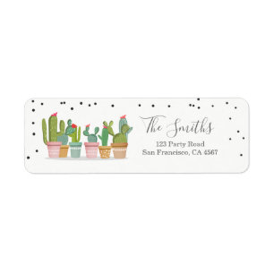 Fiesta Cactus Mexican Pastel Watercolor