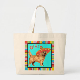 Fiesta Cairn Terrier Large Tote Bag