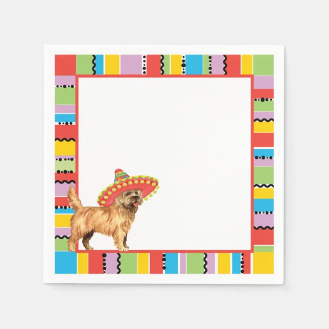 Fiesta Cairn Terrier Napkin (Front)