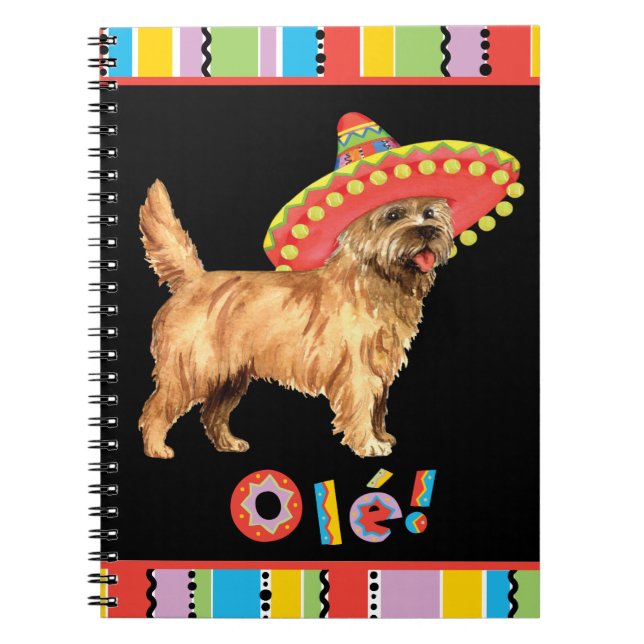 Fiesta Cairn Terrier Notebook (Front)