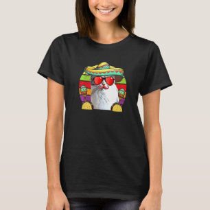 Fiesta Cat Sombrero Tacos Maracas   Cinco De Mayo  T-Shirt