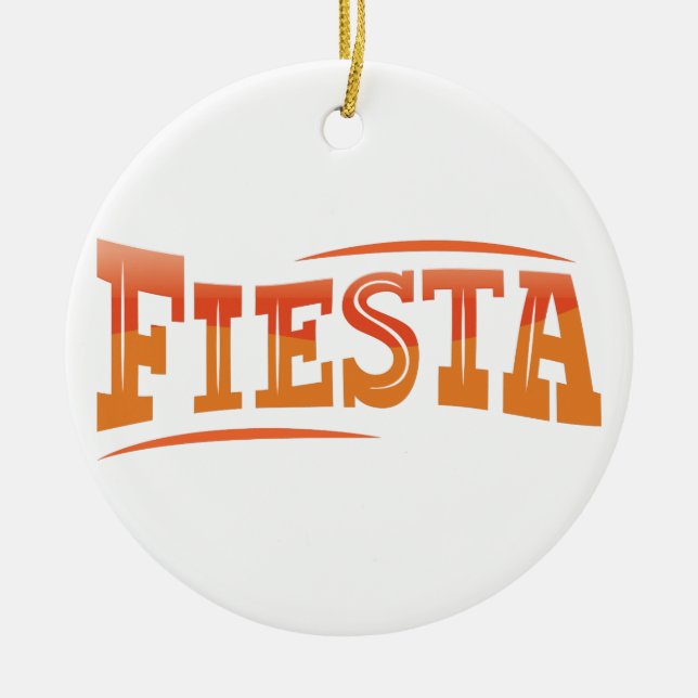 Fiesta Ceramic Tree Decoration (Front)