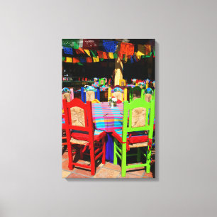 FIESTA CHAIRS 16x24 Canvas Print