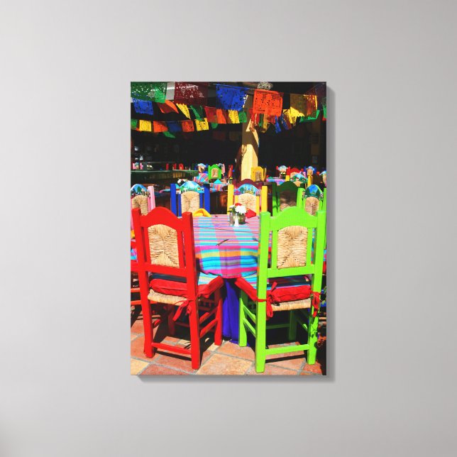 FIESTA CHAIRS 16x24 Canvas Print (Front)