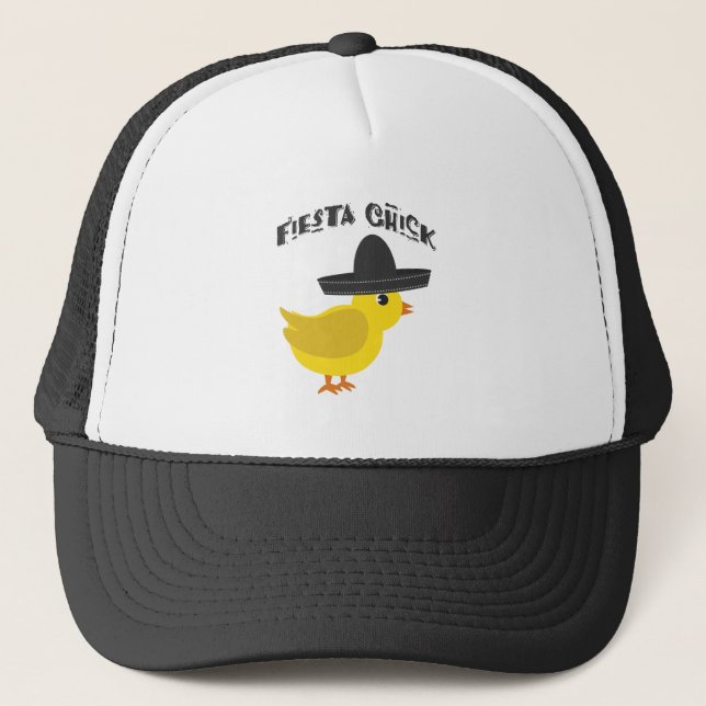 Fiesta Chick Trucker Hat (Front)