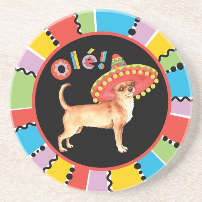 Fiesta Chihuahua Coaster (Front)